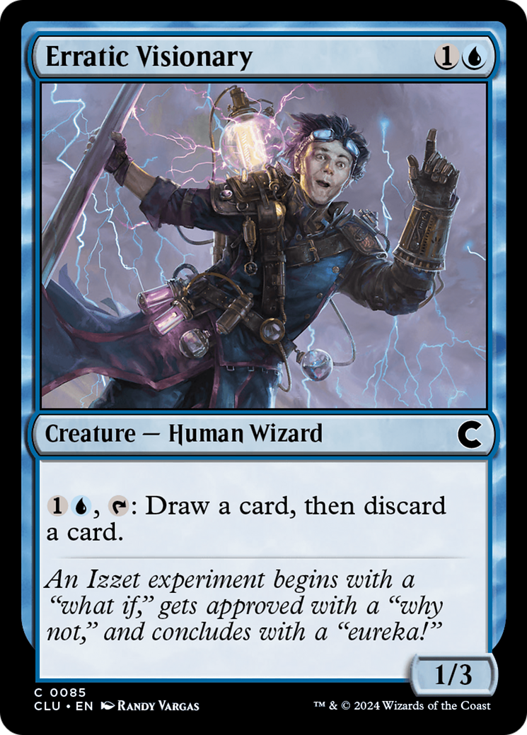 Erratic Visionary [Ravnica: Clue Edition]-1