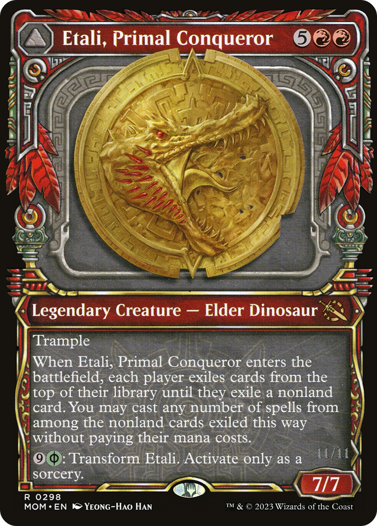 Etali, Primal Conqueror // Etali, Primal Sickness (Showcase Planar Booster Fun) [March of the Machine]-3
