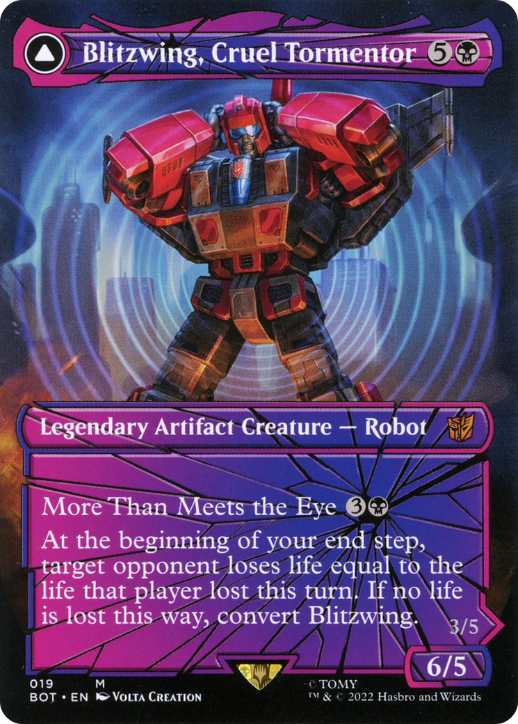 Blitzwing, Cruel Tormentor // Blitzwing, Adaptive Assailant (Shattered Glass) [Transformers]-3
