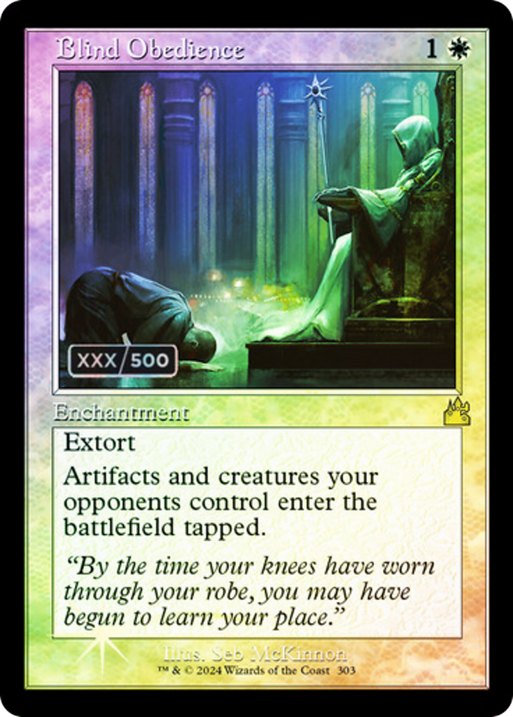 Blind Obedience (Retro) (Serialized) [Ravnica Remastered]-1