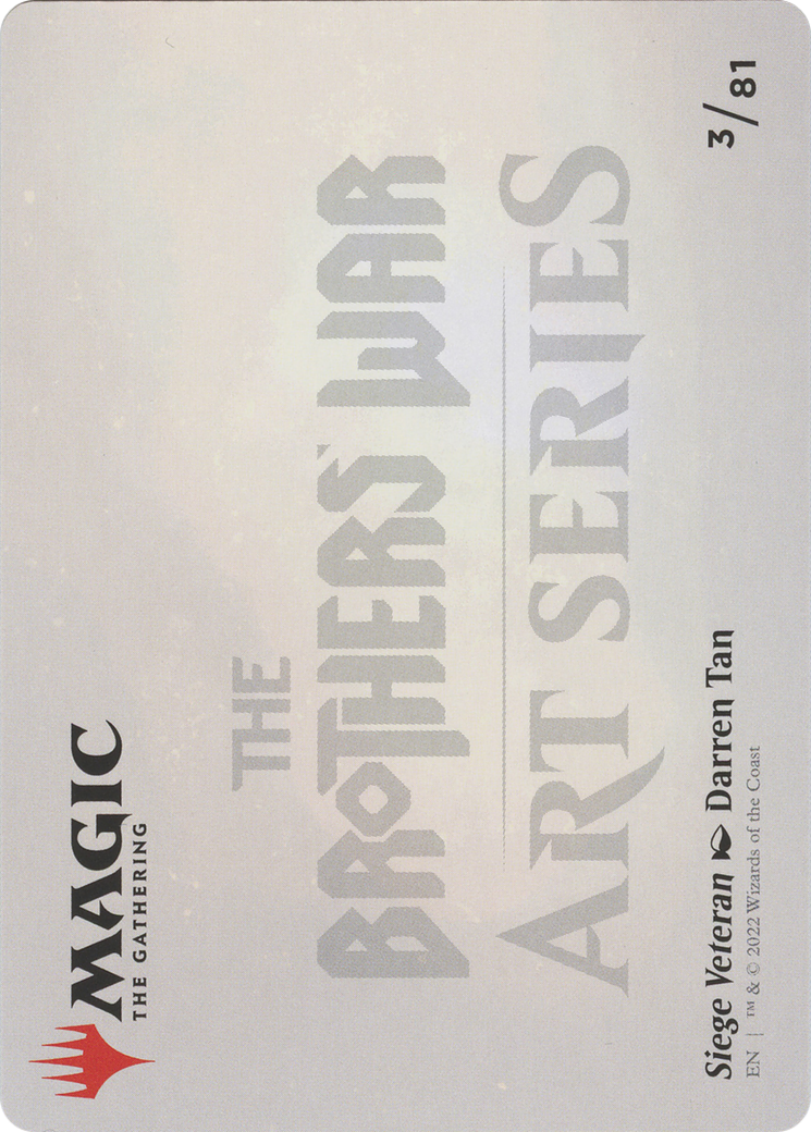 Siege Veteran // Siege Veteran (ABRO-003) - The Brothers' War Art Series (Borderless)-2
