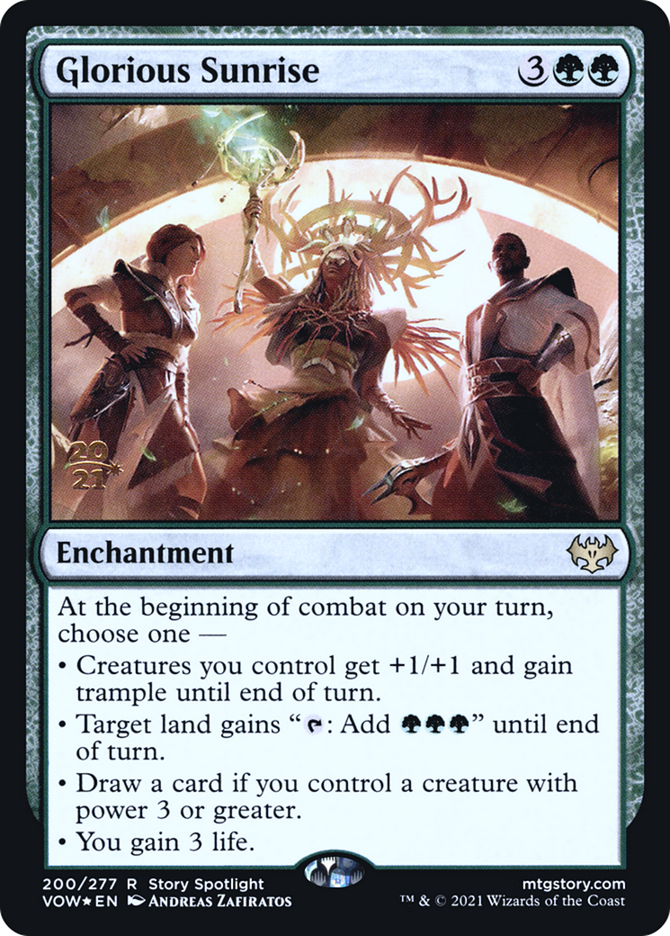 Glorious Sunrise [Innistrad: Crimson Vow Prerelease Promos]-1