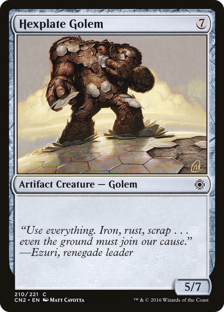 Hexplate Golem [Conspiracy: Take the Crown]-1