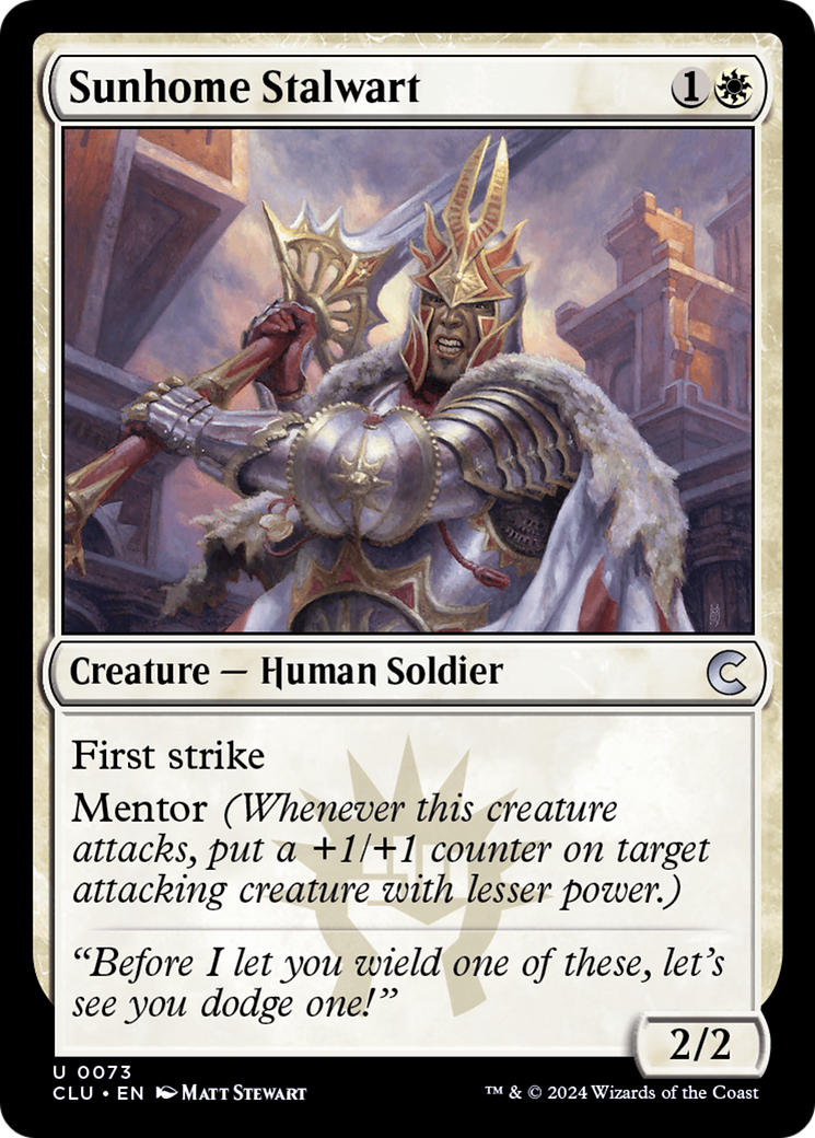 Sunhome Stalwart [Ravnica: Clue Edition]-1