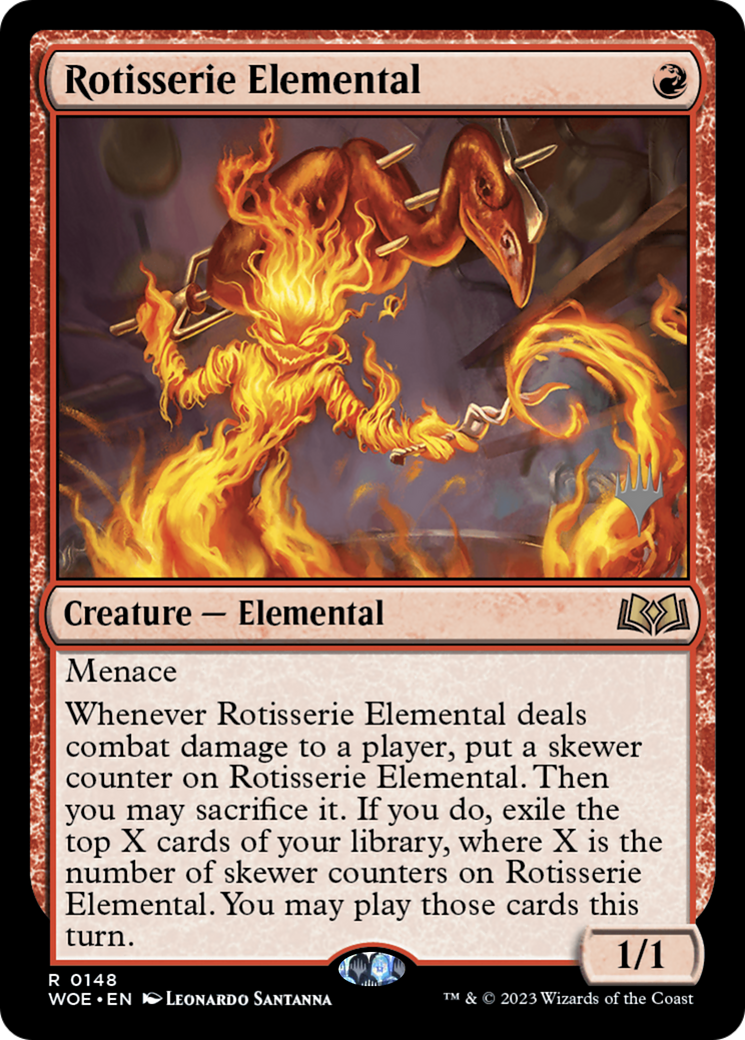 Rotisserie Elemental (Promo Pack) [Wilds of Eldraine Promos]-1