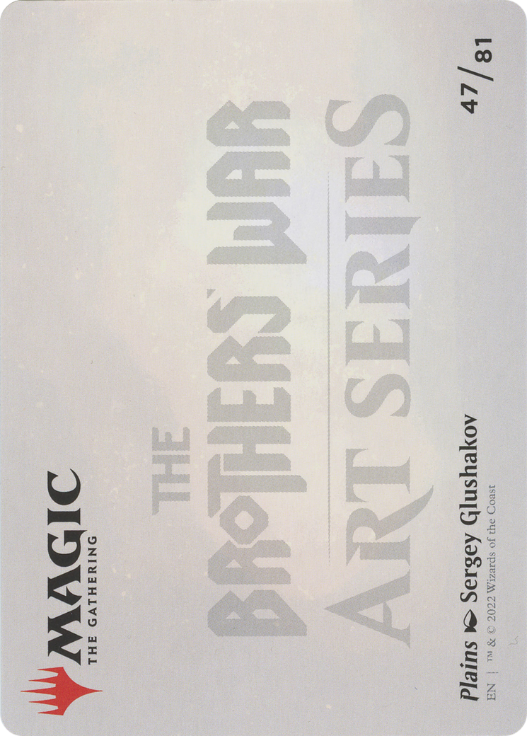 Plains // Plains (ABRO-047) - The Brothers' War Art Series (Borderless) Foil-2
