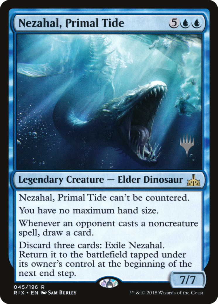 Nezahal, Primal Tide (Promo Pack) [Rivals of Ixalan Promos]-1