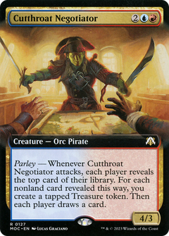 Cutthroat Negotiator (Extended Art) [March of the Machine Commander]-1