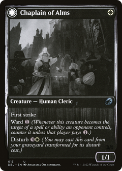 Chaplain of Alms // Chapel Shieldgeist [Innistrad: Double Feature]-3