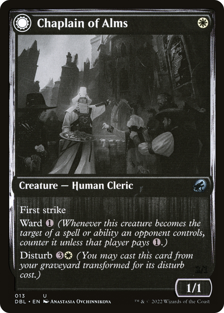 Chaplain of Alms // Chapel Shieldgeist [Innistrad: Double Feature]-3