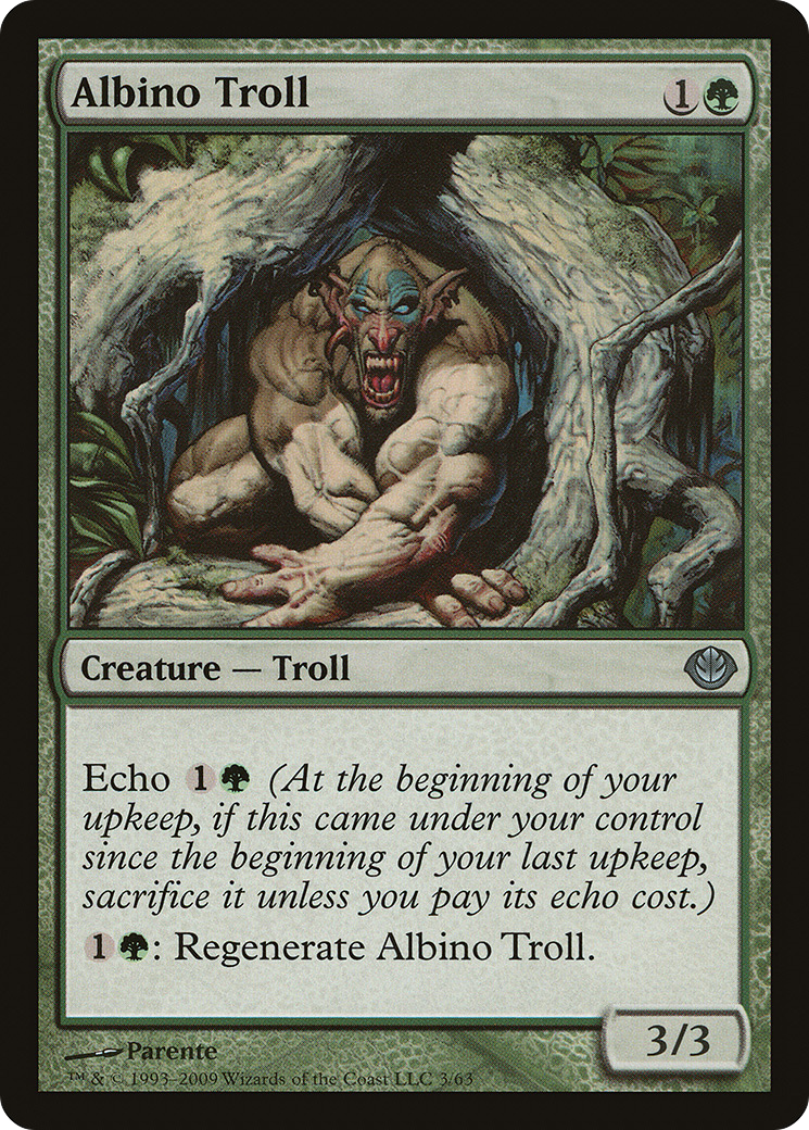 Albino Troll [Duel Decks: Garruk vs. Liliana]-1