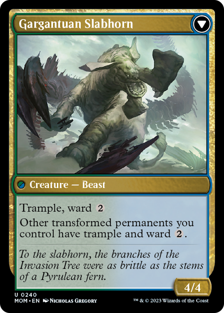 Invasion of Pyrulea // Gargantuan Slabhorn [March of the Machine]-2