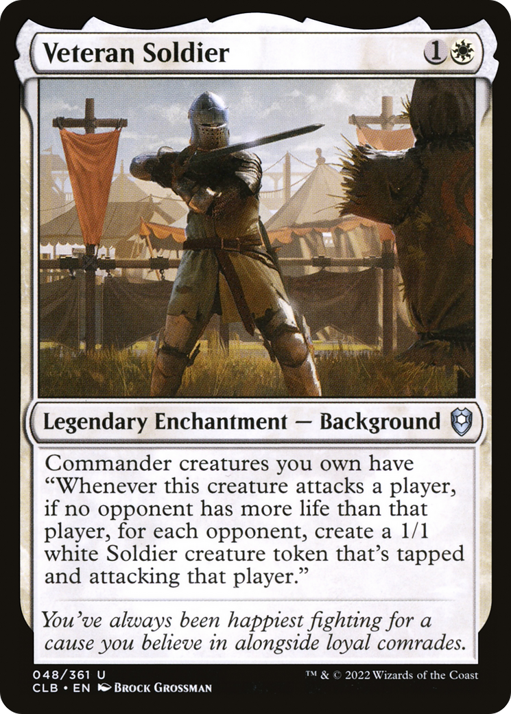 Veteran Soldier (CLB-048) - Commander Legends: Battle for Baldur's Gate-1