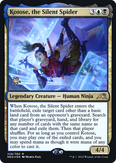 Kotose, the Silent Spider [Kamigawa: Neon Dynasty Prerelease Promos]-1