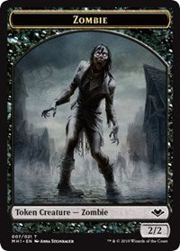 Zombie (007) // Construct (017) Double-Sided Token [Modern Horizons Tokens]-1