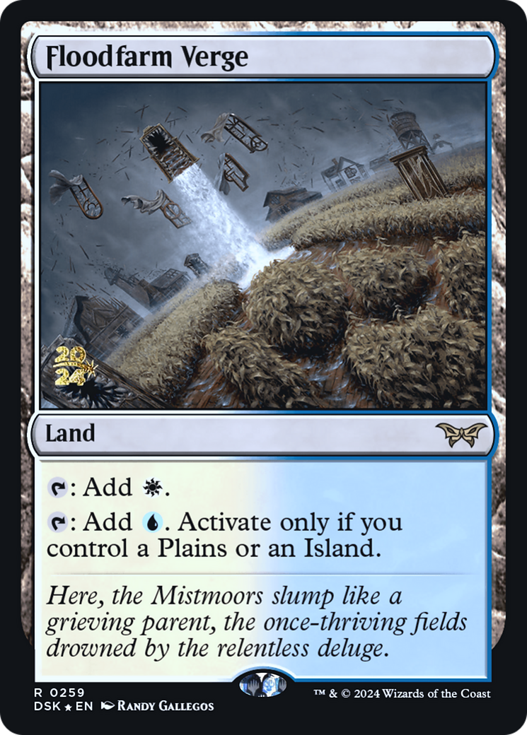 Floodfarm Verge [Duskmourn: House of Horror Prerelease Promos]-1