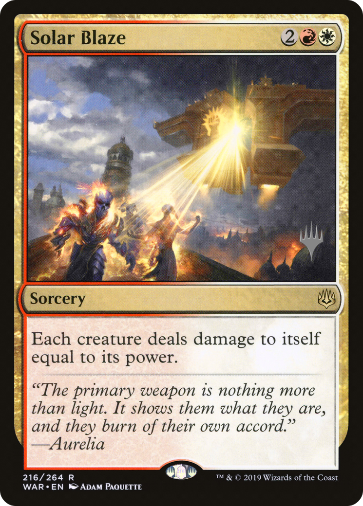 Solar Blaze (Promo Pack) [War of the Spark Promos]-1