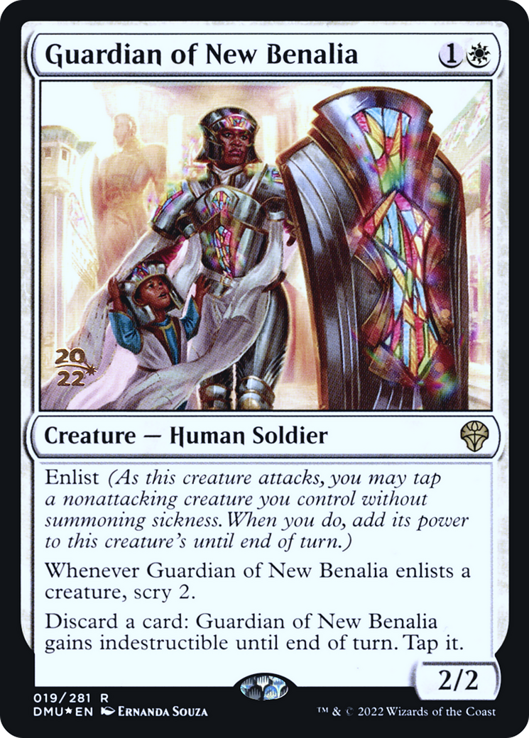 Guardian of New Benalia [Dominaria United Prerelease Promos]-1