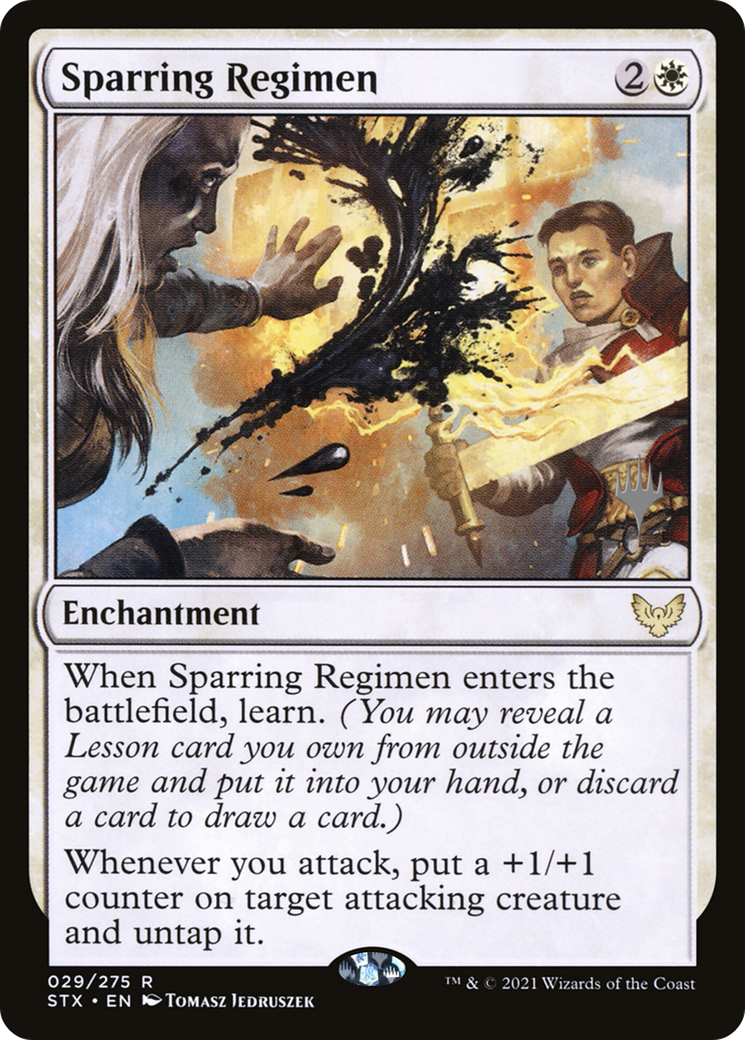 Sparring Regimen (Promo Pack) [Strixhaven: School of Mages Promos]-1