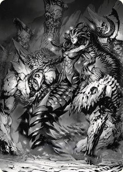 Vraska, Betrayal's Sting Art Card [Phyrexia: All Will Be One Art Series]-1