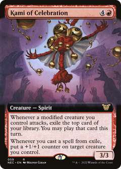 Kami of Celebration (Extended Art) [Kamigawa: Neon Dynasty Commander]-1