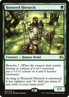 Honored Hierarch [Magic Origins Prerelease Promos]-1
