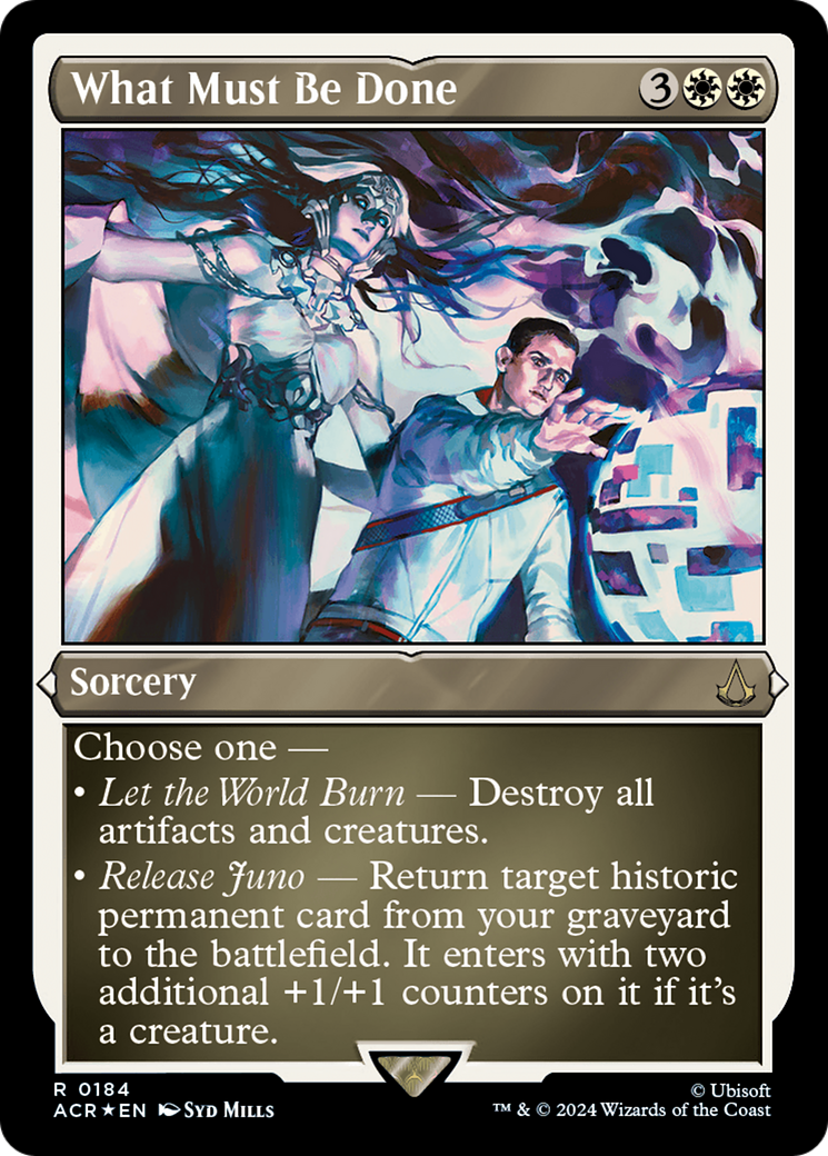 What Must Be Done (ACR-184) - Assassin's Creed Etched Foil-1
