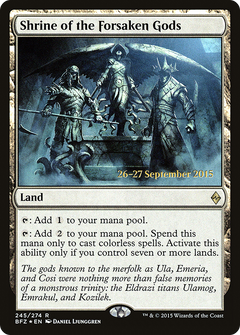Shrine of the Forsaken Gods [Battle for Zendikar Prerelease Promos]-1