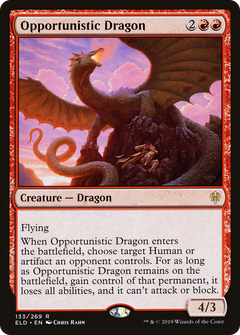 Opportunistic Dragon [Throne of Eldraine]-1