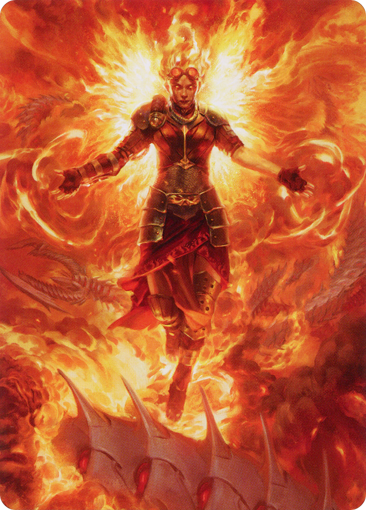 Chandra, Hope's Beacon // Chandra, Hope's Beacon (AMOM-030) - March of the Machine Art Series (Borderless) Foil-1