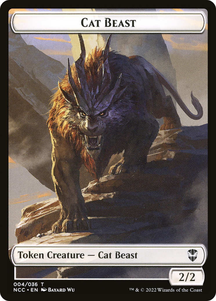 Cat Beast (TNCC-004) - New Capenna Commander Tokens-1