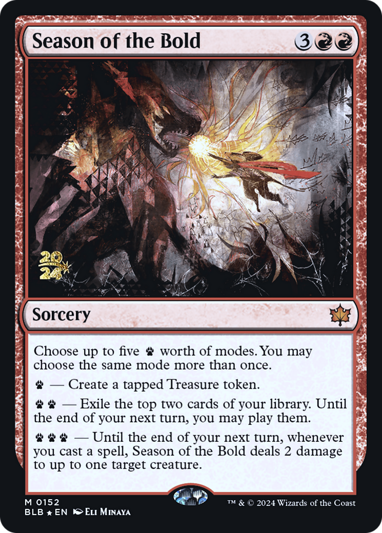 Season of the Bold [Bloomburrow Prerelease Promos]-1