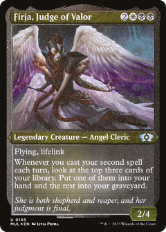 Firja, Judge of Valor (Foil Etched) [Multiverse Legends]-1