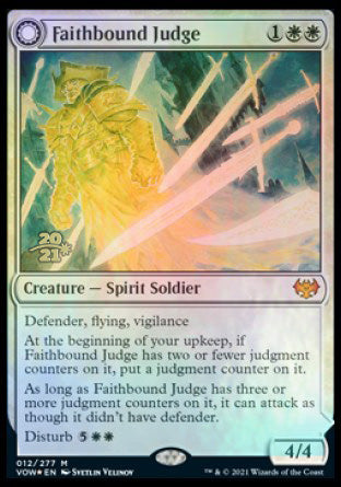 Faithbound Judge // Sinner's Judgment [Innistrad: Crimson Vow Prerelease Promos]-1
