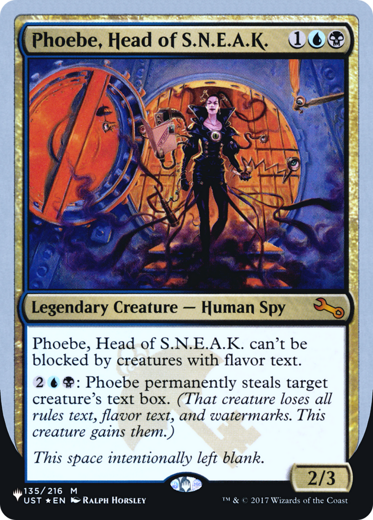 Phoebe, Head of S.N.E.A.K. (Unfinity Foil Edition) [The List]-1