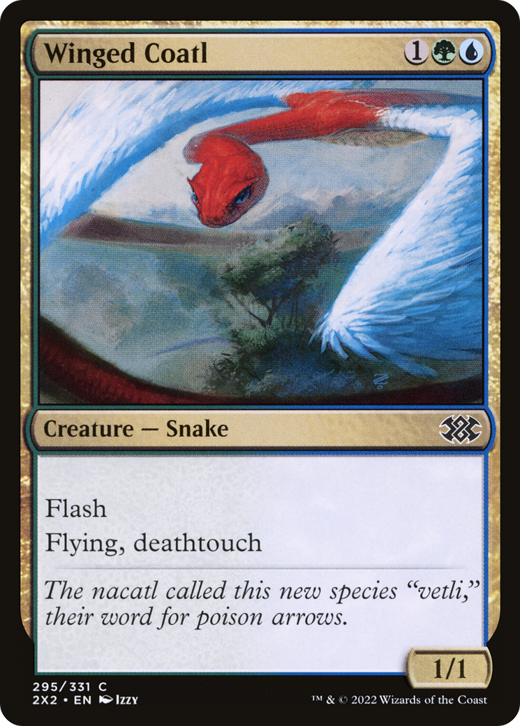 Winged Coatl (2X2-295) - Double Masters 2022-1