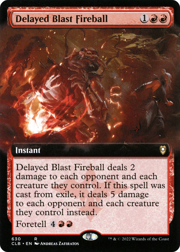 Delayed Blast Fireball (Extended Art) [Commander Legends: Battle for Baldur's Gate]-1