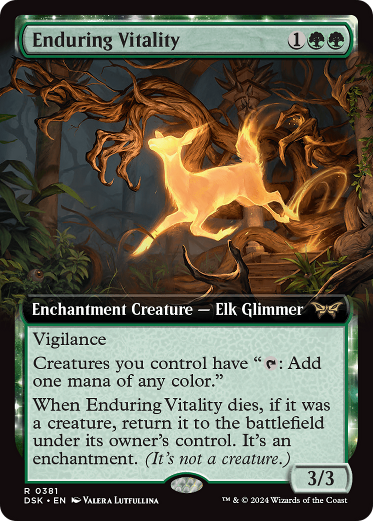 Enduring Vitality (Extended Art) [Duskmourn: House of Horror]-1