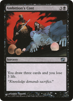 Ambition's Cost (Oversized) [Eighth Edition Box Topper]-1