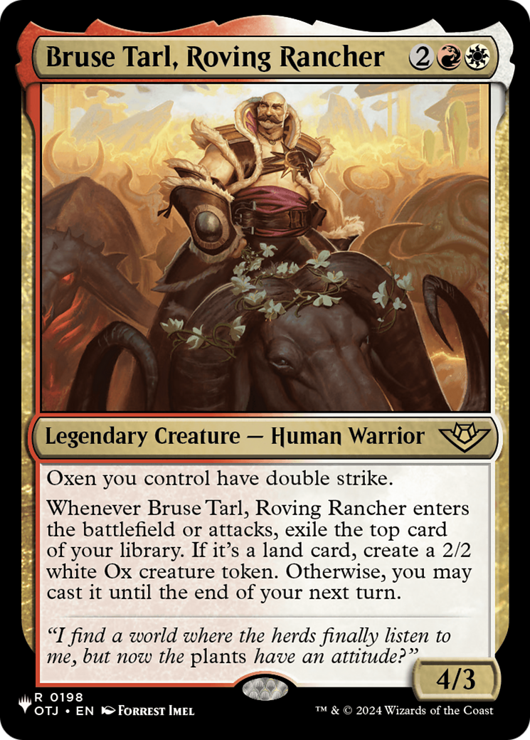 Bruse Tarl, Roving Rancher (OTJ) [The List]-1