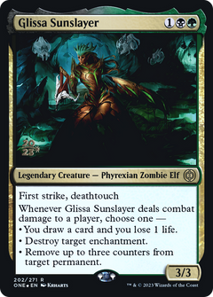 Glissa Sunslayer [Phyrexia: All Will Be One Prerelease Promos]-1