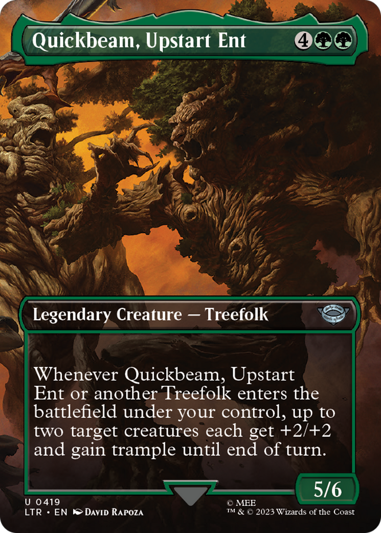 Quickbeam, Upstart Ent (Borderless Alternate Art) [The Lord of the Rings: Tales of Middle-Earth]-1