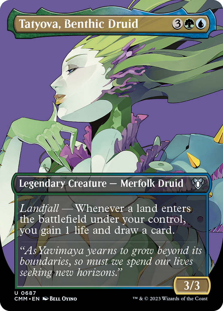 Tatyova, Benthic Druid (Borderless Profile) [Commander Masters]-1
