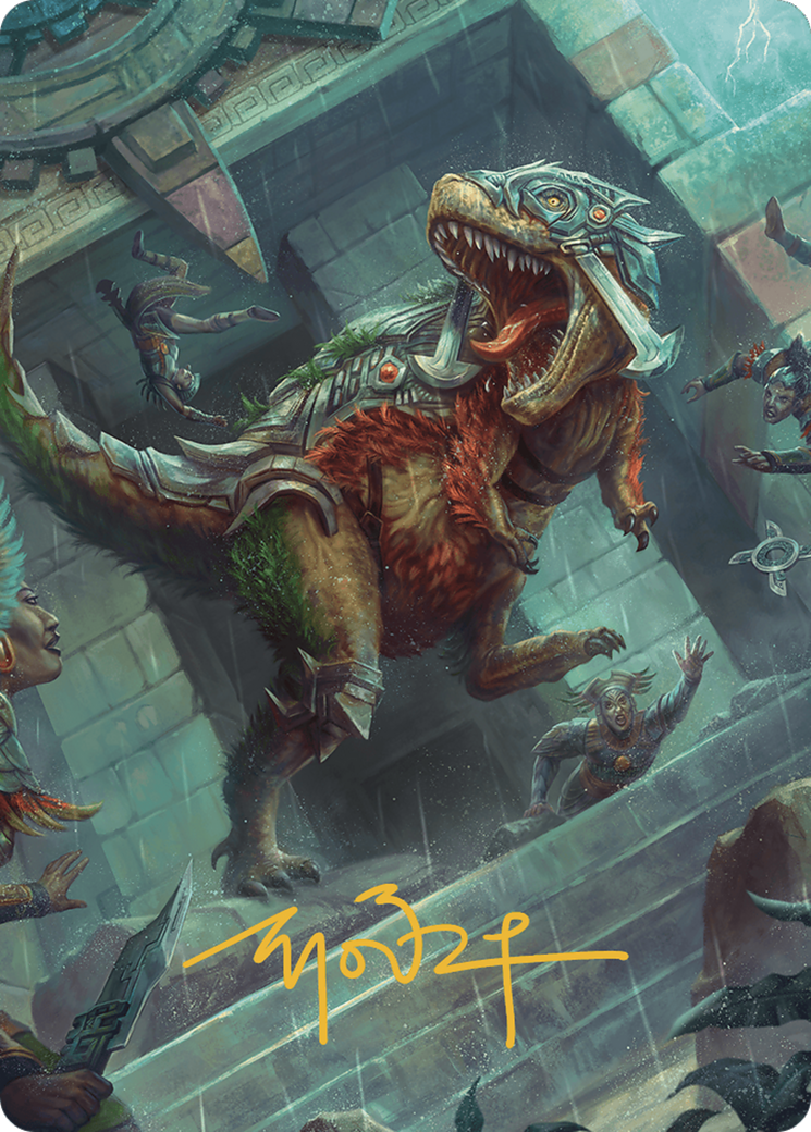 Carnage Tyrant // Carnage Tyrant (ALCI-066) - The Lost Caverns of Ixalan Art Series (Borderless) Foil-3