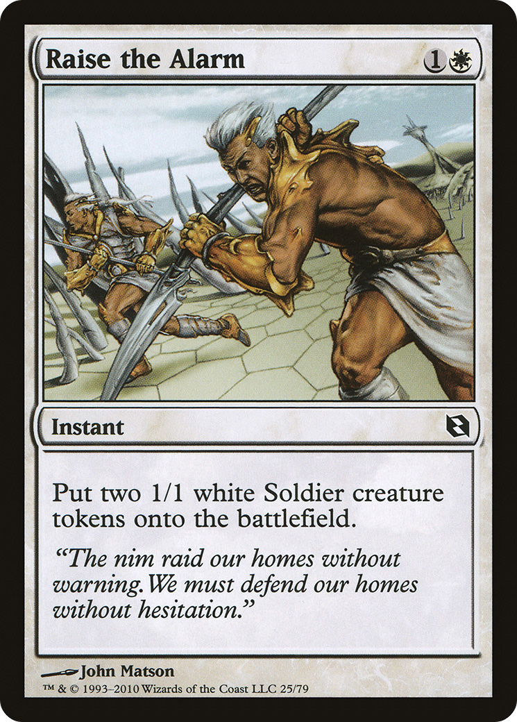 Raise the Alarm [Duel Decks: Elspeth vs. Tezzeret]-1