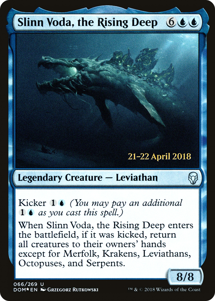 Slinn Voda, the Rising Deep [Dominaria Prerelease Promos]-1