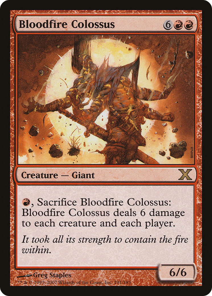 Bloodfire Colossus [Tenth Edition]-1
