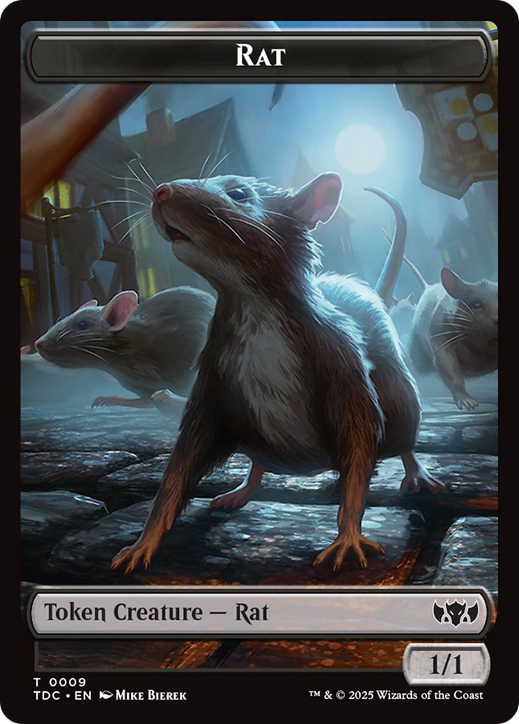 Human // Rat Double-Sided Token [Tarkir: Dragonstorm Commander Tokens]-2