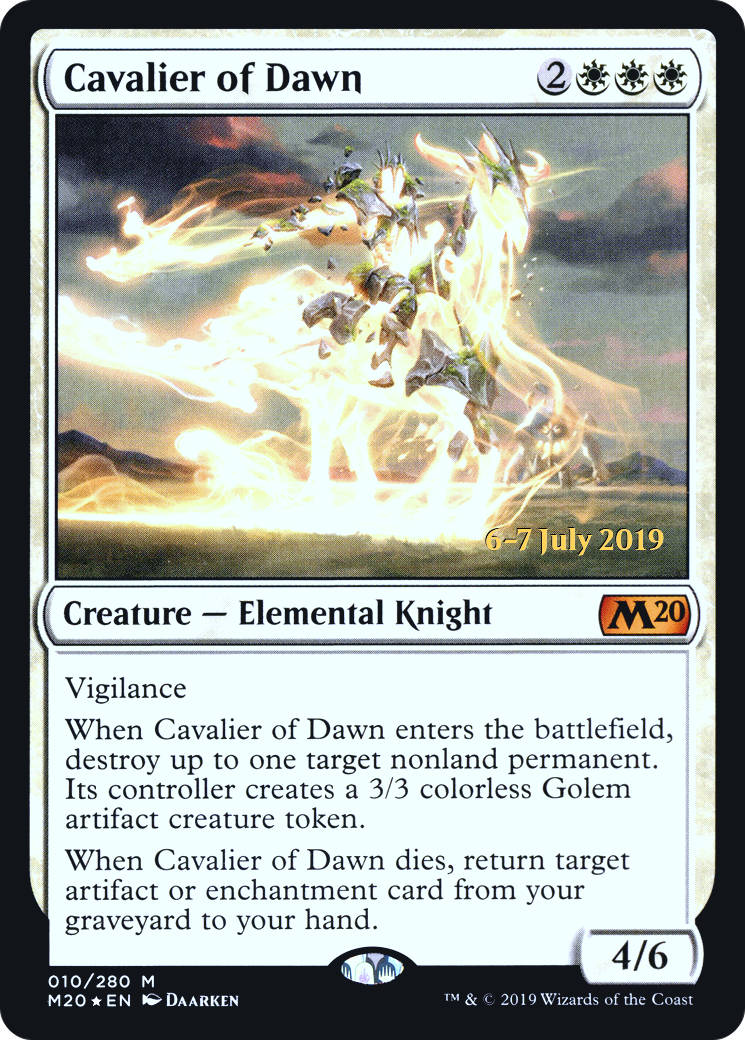 Cavalier of Dawn [Core Set 2020 Prerelease Promos]-1