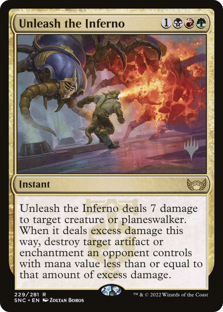 Unleash the Inferno (PPSNC-229) - Streets of New Capenna Promos Foil-1